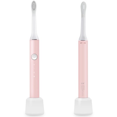 foxcesd private label available rechargeable blue electric toothbrush ultrasonic vibrate IPX7 waterproof soft brush head